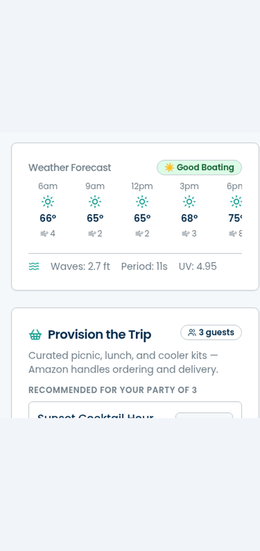 Marine forecast